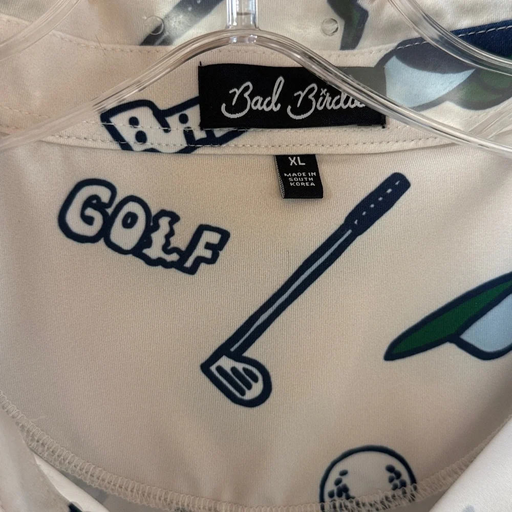 BAD BIRDIE YARD SALE Golf POLO Short Sleeve Shirt Men’s Size X-Large